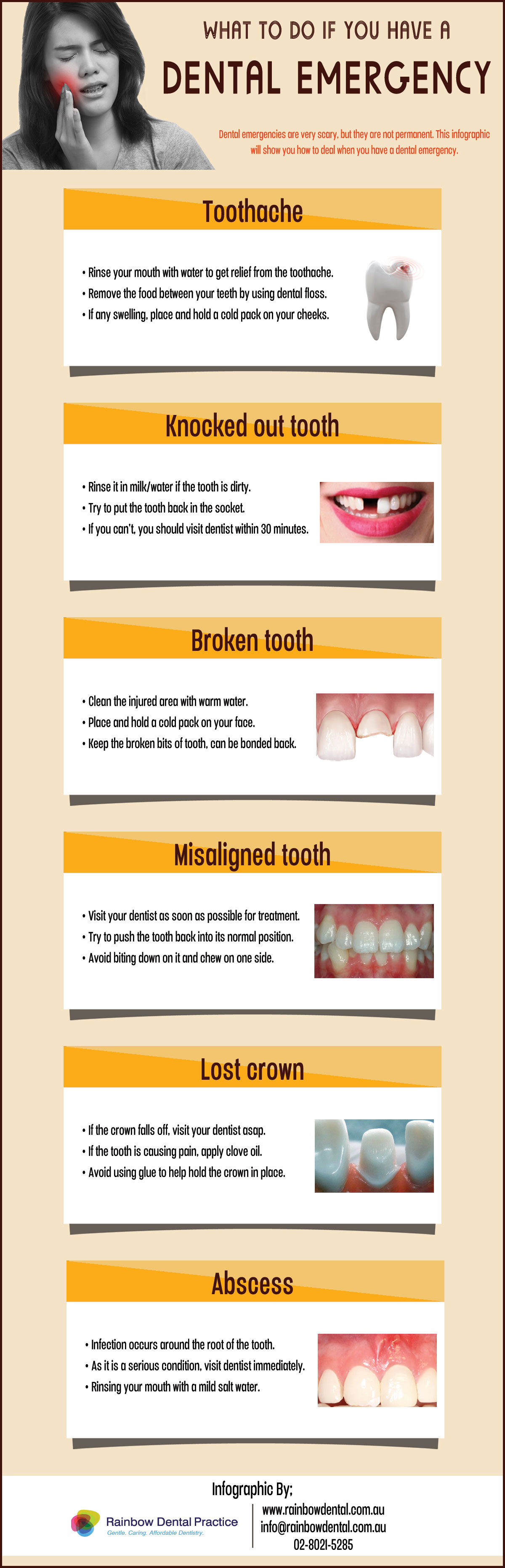 Dental Emergency Infographic